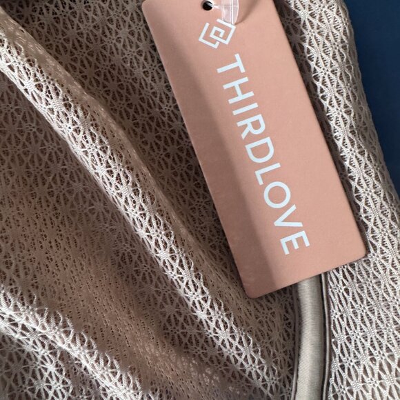 NWT ThirdLove Unlined Modern Mesh Scoop Lace Bra 38H - Picture 3 of 4